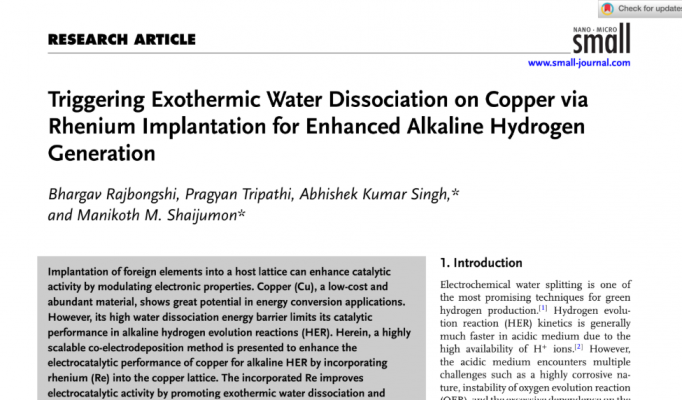Triggering Exothermic Water Dissociation on Copper via Rhenium Implantation for Enhanced Alkaline Hydrogen Generation